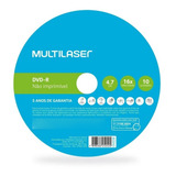 Mídia Multilaser Dvd-r 16x 4,7 Gb 10un Dv038 Shrink