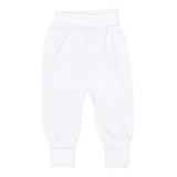 Mijão Rn Pé Reversível Malha Para Bebê - Branco Biramar Baby