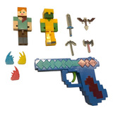 Minecraft Com 10 Itens E Arma Com Luz E Som
