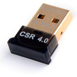 Mini Adaptador Bluetooth Usb Csr 4.0 Dongle Conector Pc