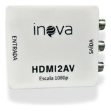 Mini Adaptador Conversor D Hdmi P/ Video 3rca Av Cabo Hdmi