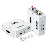 Mini Adaptador Conversor D Hdmi P/ Video 3rca Av Cabo Hdmi