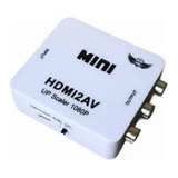 Mini Adaptador Conversor D Hdmi P/ Video 3rca Av Cabo Hdmi