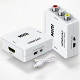 Mini Adaptador Conversor D Hdmi P/ Video 3rca Av Cabo Hdmi
