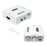 Mini Adaptador Conversor D Hdmi P/ Video 3rca Av Cabo Hdmi