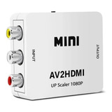 Mini Adaptador Conversor Full Hd Vídeo Vídeo Rca 2av P/ Hdmi