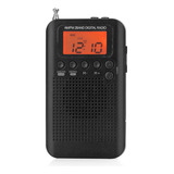Mini Antena De Rádio Portátil Hrd-104 Pocket Digital Display