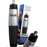 Mini Aparador De Pelos Nasal Trimmer Wahl Preto E Cinza