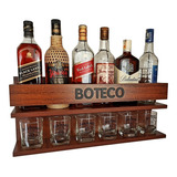 Mini Bar Parede Barzinho Adega - Boteco - Imbuia Bp6026ni3