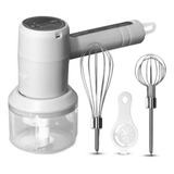 Mini Batedeira De Mão E Mixer Recarregável Portátil 3 Veloci