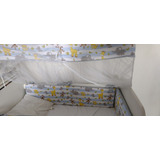 Mini Berço Grade Móvel C/ Colchão + Enxoval
