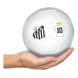 Mini Bola Santos Fc Oficial Licenciada Branca Rei Pele Nf