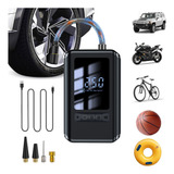 Mini Bomba De Ar Calibrador Compressor Digital Portatil Led
