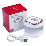 Mini Cabine De Secagem Unhas Led Uv Portátil Fototerapia 6w Cor Branco 110v/220v
