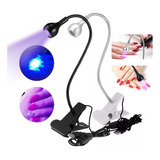 Mini Cabine Lanterna Clip De Mesa Led Uv Secagem Gel Unha
