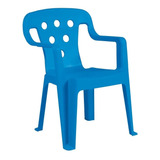 Mini Cadeira Plstica Infantil Adicional Para Mesinha Mor Cor Azul