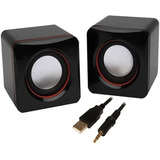 Mini Caixa Caixinha Som Portátil 5w Usb P2 Pc Notebook Preta