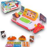 Mini Caixa Registradora Infantil Mercadinho Com Som E Luz 