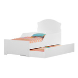 Mini Cama Bicama Infantil Com Proteção Lateral E 01 Colchão