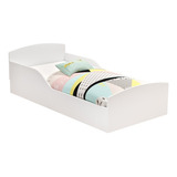 Mini Cama Infantil Montessoriana Sonho Branca Com Colchão