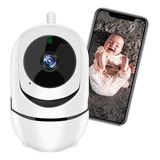 Mini Camera Ip Wifi Hd Segurança Baba Eletrônica Com Cor Branco