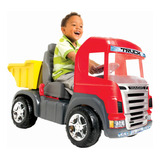 Mini Caminhão Truck Pedal Infantil Capacete