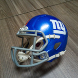 Mini Capacete Nfl Futebol Americano New York Giants Azul