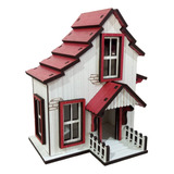 Mini Casinha De Brinquedo Casa Maquete Diorama Suculenta Mdf