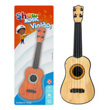 Mini Cavaquinho Infantil Brinquedo Violão 28cm 4 Corda Nylon