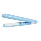 Mini Chapinha Portátil Prancha Chapinha De Bolsa Bivolt Cor Azul-celeste 110v/220v