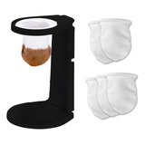 Mini Coador De Café De Pano Individual Com 5 Refis Extras