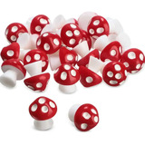 Mini Cogumelos De Resina Ornamento Decoração