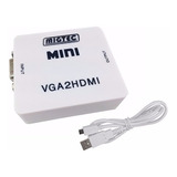 Mini Conversor Vga P/ Hdmi C/entrada Áudio P2 - Dk001b