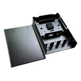 Mini Dio Parede 12fo Sc/lc Metal Preto Optico Fibra - Ótimo