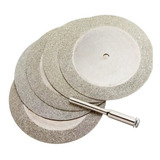 Mini Disco De Corte 50mm Diamantado P/ Microretifica 6pçs 