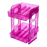 Mini Display Organizador Esmaltes Rosa Santa