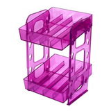 Mini Display Organizador Esmaltes Rosa Santa