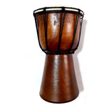 Mini Djembe Liso Percussão Africano - Tambor Bongo 19 Cm