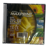 Mini Dvd-rw 1.4gb 30min Maxprint *virgem*