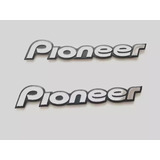 Mini Emblema Pioneer Som Caixa Alto Falante Mercedes 2 Pçs