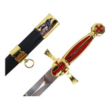 Mini Espada Medieval Cavaleiro Templário Adaga Decorativa 