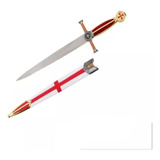 Mini Espada Medieval Cavaleiro Templario Dourada 22231