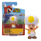 Mini Figura Toad Amarelo Mario Kart