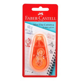 Mini Fita Corretiva 5mm X 6m - Laranja - Faber Castell
