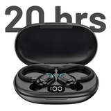Mini Fone Ouvido Esportivo Bluetooth Microfone Bateria Longa Cor Preto