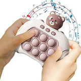 Mini Game Pop It Eletrônico Brinquedo Jogo Infantil Portátil Cor Urso
