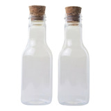 Mini Garrafinhas De Plastico 50ml Com Tampas De Rolha 30 Un.
