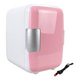 Mini Geladeira Frigobar 12v 4l Casa E Carro 4 Litros Rosa