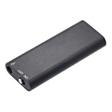 Mini Gravador De Voz Digital C/ 16gb - 192 Horas De Gravação Cor Preto