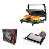 Mini Grill Grelha Sanduicheira Inox 750w Inicador Led Alça Cor Preto 220v